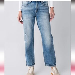 Social Threads | Risen Lucky Boyfriend Jeans in Dark